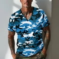 thumbnail image 2 of JAJAHO Camo Shirts For Men Camouflage Short Sleeve T Shirt With Pocket Summer Casual V Neck Base Layer Tee Shirts Casual Daily Wear Leisure Tops, 2 of 5