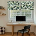 thumbnail image 5 of Blueberry Botanical Tier Curtains 24 Inch Length, Spring Leaves Branches Farmhouse Cafe Short Curtains for Bathroom Over Sink, Small Kitchen Curtain Light Filtering Tiered Drapes 2 Panels 27.5"Wx24"L, 5 of 8