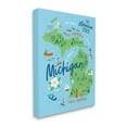thumbnail image 3 of Stupell Industries Everyday Michigan Illustrated Map Graphic Art Gallery Wrapped Canvas Print Wall Art, Design by Nina Seven, 3 of 7