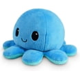 thumbnail image 4 of TeeTurtle - El peluche de pulpo reversible original - Azul feliz + azul claro triste - Lindos animales de peluche sensoriales que muestran tu estado de ánimo 4 pulgadas, 4 of 4