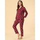 thumbnail image 4 of Conjuntos de pijama para mujer Ropa de dormir de manga larga Traje de noche suave para mujer Conjuntos de salón Pj rojo M, 4 of 6