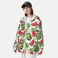 thumbnail image 3 of Kdxio Watermelons Print Women Men Sun Protection UPF 50+ Jackets Zip Up Long Sleeve Hoodie Hiking Lightweight with Pockets, 3 of 7