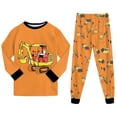 thumbnail image 5 of CAICJ98 Toddler Boy Pajamas Cotton Pjs Set Kids Excavator 2 Piece Long Sleeve Sleepwear,Size 3-4 T, 5 of 9