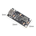 thumbnail image 2 of Componente electrónico Módulo de placa de carga rápida de batería de litio ternaria de polímero IP2312 USB tipo C 3A, 2 of 6