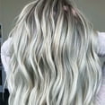 thumbnail image 5 of Willstar 28" Ladies Full Wigs Hair Long Wavy Gray Silver Wig Synthetic Hair, 5 of 5