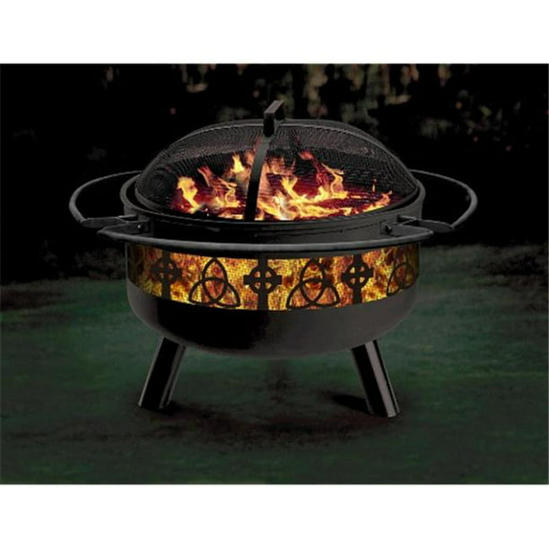 Celtic Combo Firepit Grill, Wildlife Fire Pit And Grill