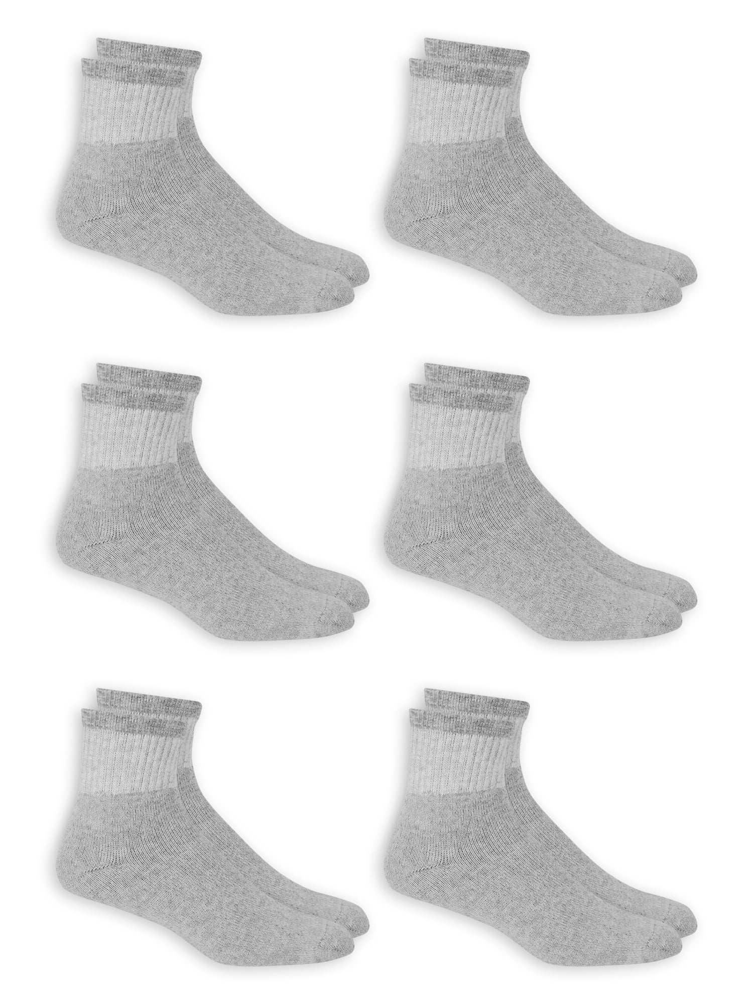 Men's Odor Resistant Ankle Socks 6 Pack
