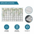 thumbnail image 6 of Watercolor Floral Placemats Set of 4, Spring Flowers Leaves Plants Gray Plaid Placemats for Dining Table, Place Mats for Kitchen Tabletop, Waterproof Wipeable Dining Table Mats Set, 6 of 9