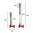 thumbnail image 7 of Zenport WM100 Mini Measuring Wheel, 4-Inch, Red, 7 of 7