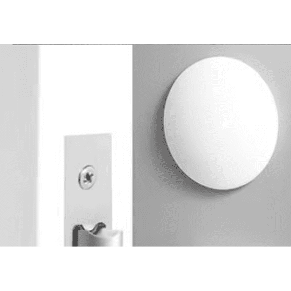 Round Self Adhesive Wall Protector Pads, White, 1.97 in Diameter, 10 Count