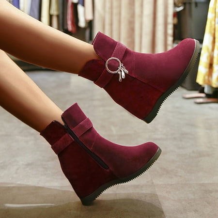 

KEUSN Shoes Thicksoled Boots Fashion Winter Women s Short Winter Pearl Snow Ankle Boots Women s Boots