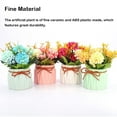 thumbnail image 4 of Plantas Artificiales Moyic 4 Piezas Cerámica ABS Decorativa Rosa, 4 of 6