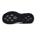 thumbnail image 3 of Men's Grey Black High-Top Hiking Boots, Non-Slip Waterproof Work Boots, Shock Absorption Outdoor Shoes for Trekking, 3 of 9