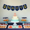 thumbnail image 4 of Military Navy Party Decoration Banner,Memorial Day Independence Day Veterans Day Navy Theme Party Decoration Supplies, 4 of 5