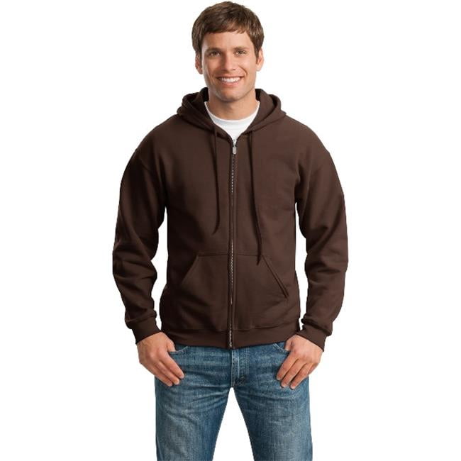 Gildan Heavyweight Blend Hooded Sweatshirt - 50/50 Cotton Polyester, Dark Chocolate, X-Large - View #9