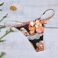 thumbnail image 4 of Women's Soft Christmas Print Breathable Panties Thong Panties Womens Cotton Underwear, 4 of 5