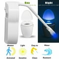 3PACK Motion Activated LED Toilet Light 8 Color Auto Toilet Bowl