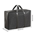 thumbnail image 3 of Dongrere Large Storage Bag Waterproof Resistant Duffel Bag Polka Dot Tote Bag with Handles for Moving Travel Use, 31.5x10.2x22 Inch, 3 of 7