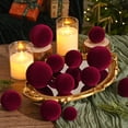 thumbnail image 5 of Yastouay 30 Pcs Christmas Ornaments Set,Mix Size Red Velvet Shatterproof Christmas Ball Hanging Xmas Tree for Christmas Decorations, 5 of 8