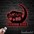 thumbnail image 5 of Handmadetneonsign Buffalo Moon Metal Wall Art Light, Moon Metal Sign Wall Decor, Buffalo Catcher Metal Decor, 5 of 5
