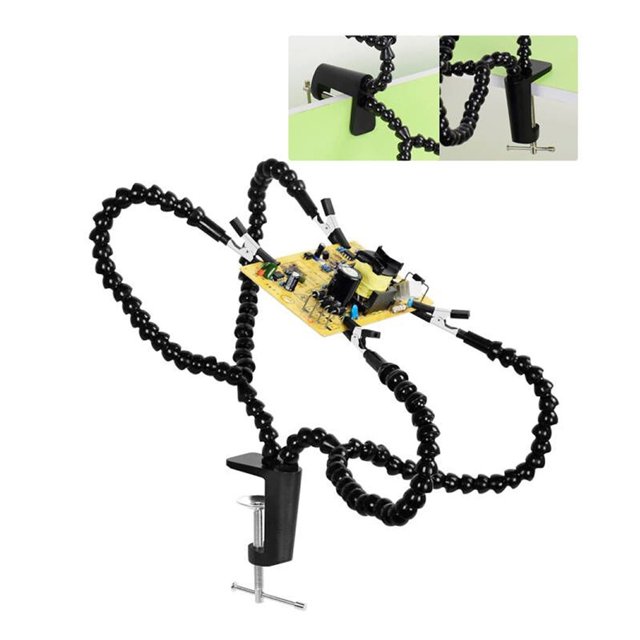 4 Pcs Flexible Arm Helping Hands Third Hand Soldering Tool PCB Holder Welding Stand For PCB Repairing Circuit Board ,Easy to Use