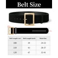 thumbnail image 2 of Maikun Women Wide Belts for Ladies Thick Suede Belt with Gold Buckle Brown Belt for Women, 2 of 5