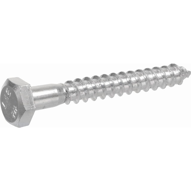 Tornillo Hillman con lengüeta hexagonal de zinc, 8 mm x 7,5 cm