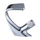 thumbnail image 2 of Grifo mezclador cascada premium para hotel, grifos artísticos con caño caliente y frío Plata, 2 of 9