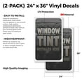thumbnail image 2 of Window Tint (2-PACK) 24" x 36" Vinyl Decals | Sign Insert Peel & Stick Decals Stickers Window Signs, 2 of 2