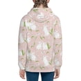 thumbnail image 6 of Rocae Cute Rabbit for Zip Up Hoodies for Teen Sweatshirt with Hood-Small, 6 of 6