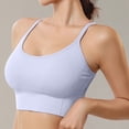 thumbnail image 4 of Linfrsh Women Sports Bra Bikini Tops Scoop Neck Bathing Suits Top Padded Swim Crop Tops Only(Purple,S), 4 of 6