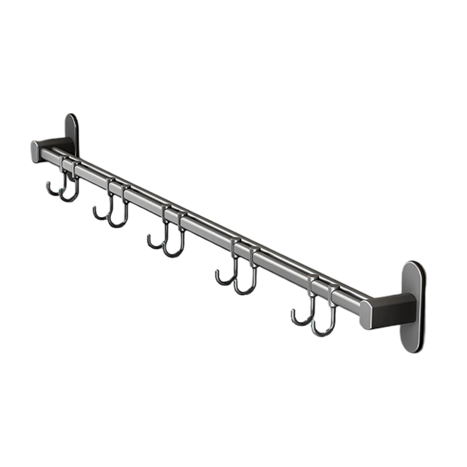 Fiocias Kitchen Utensil Rack, Kitchen Rack, Rail Rack Organizer for Hanging, Cup Holder, 6cm