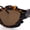 Tortoise - Brown, variant on Womens Cat Eye Asymmetrical Rock Candy Crystal Runway Plastic Sunglasses Tortoise - Brown