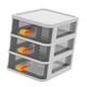 thumbnail image 4 of Caja de almacenamiento de escritorio, tipo cajón, organizador de escritorio transparente, organizador de escritorio transparente, caja de almacenamiento compacta y liviana, 4 of 12