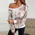 thumbnail image 4 of Sudadera para Mujer Cuello Redondo Sudaderas Damas Casual Moda Estampado Suelto Suéter Top Odeerbi ODB-5, 4 of 7