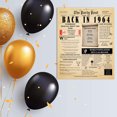 thumbnail image 2 of 60th Birthday Party Decor Poster 60 Years Ago Back In 1964, 2 of 5