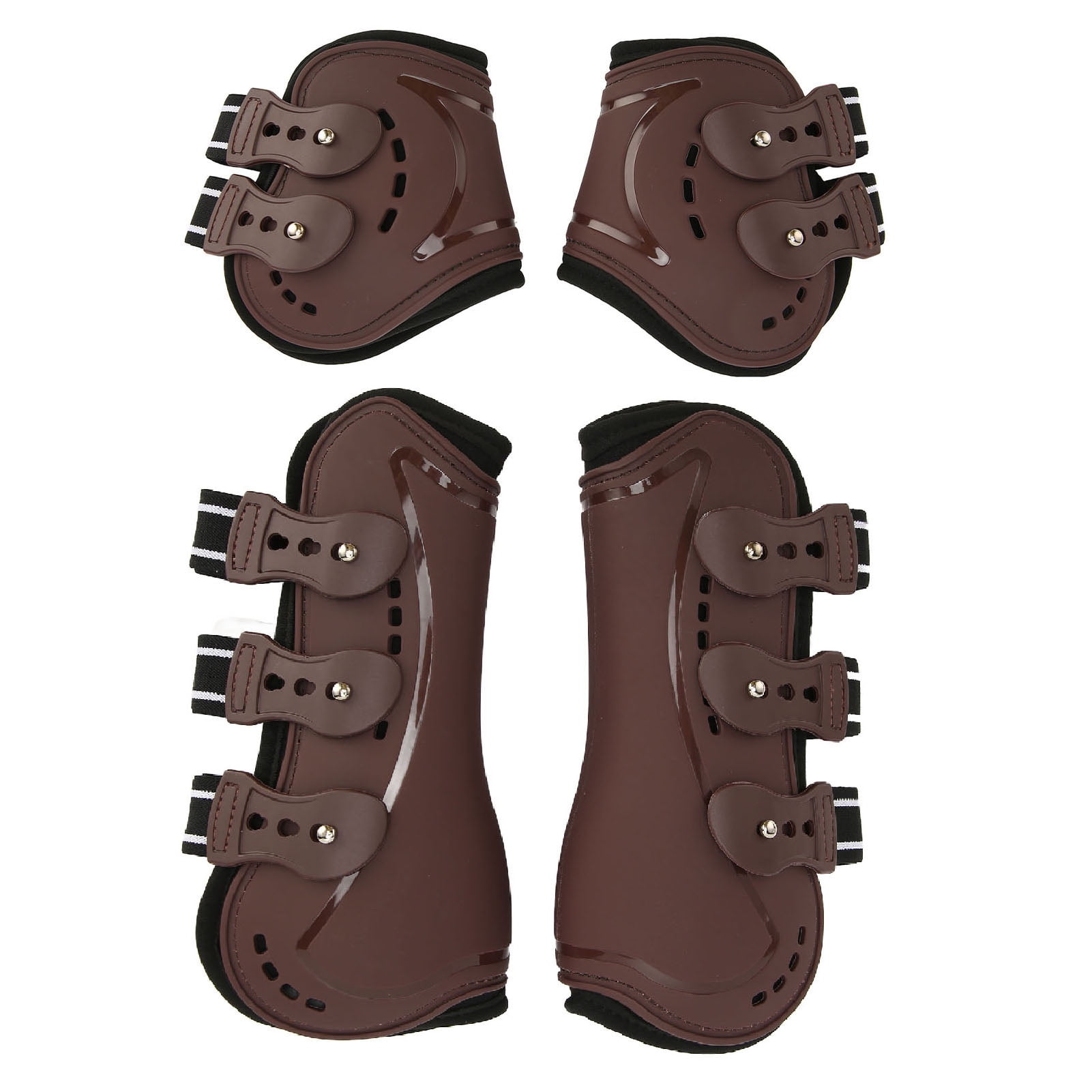 Xirfuni Guêtres de tendon de cheval, protection de jambe de cheval bleu marine pour l'équitation pour le saut (un lot de bleu marine, taille L