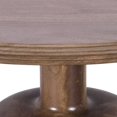 thumbnail image 3 of 48 Inch Dining Table, Round Top, Pedestal Base, Rich Brown Wood, 3 of 5
