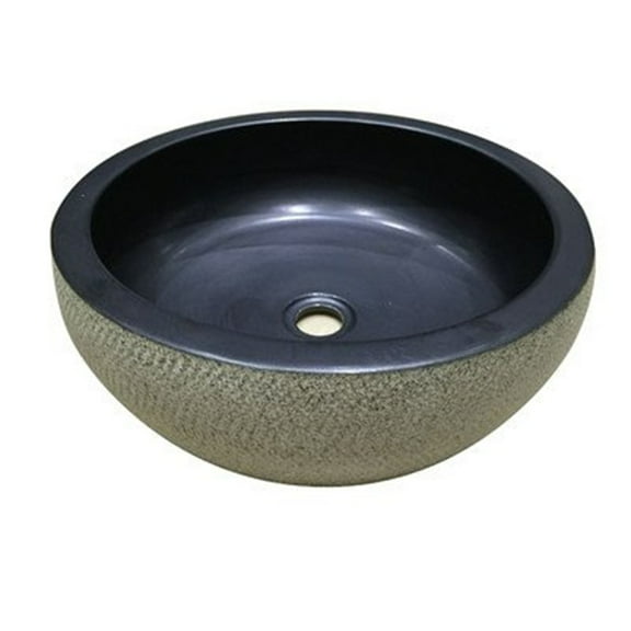Legion Furniture ZA-234 Porcelain Sink Bowl, Charcoal - 17 x 17 x 5.9 in.