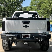 Vijay Compatible with 2007-2008-2009-2010-2011-2012-2013 Chevrolet Silverado 1500 Front and Rear Bumper with Winch Seat and Spotlights and D-Rings
