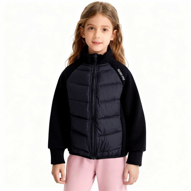 Winter Jacket for Boys, Lightweight Stand Up Collar Down Jacket