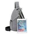 thumbnail image 4 of Un bolso mensajero hippie para hombre y mujer azul, mochila multiusos 37 cm × 22 cm × 10 cm oso de fresa Electrónica, 4 of 5