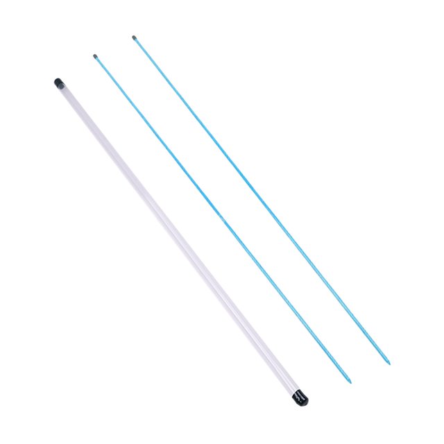 maskred 2x Golf Alignment Sticks with Storage Tube for Swing Practice Golf Accessory 100cm Blue Blue 80cm