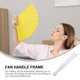 thumbnail image 5 of Abanico de mano plegable portátil, estructura para manualidades, estilo japonés y chino, con diseño acanalado para costura y decoración de pared., 5 of 7