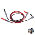 thumbnail image 2 of Cable De Prueba De Enchufe Banana 4Mm 15A 1000V Rojo Negro Ángulo Recto A Cable De Enchufe Banana Recto Para Circuito De Experimento De Física Multímetro 2 Uds Cateissary TO002451-00, 2 of 7