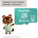 thumbnail image 4 of Tarjeta flash di 512GB microsdxc, autorizada para Nintendo Switch psdsqxao - 512g - gnczn animal Cross Leaf, 4 of 5