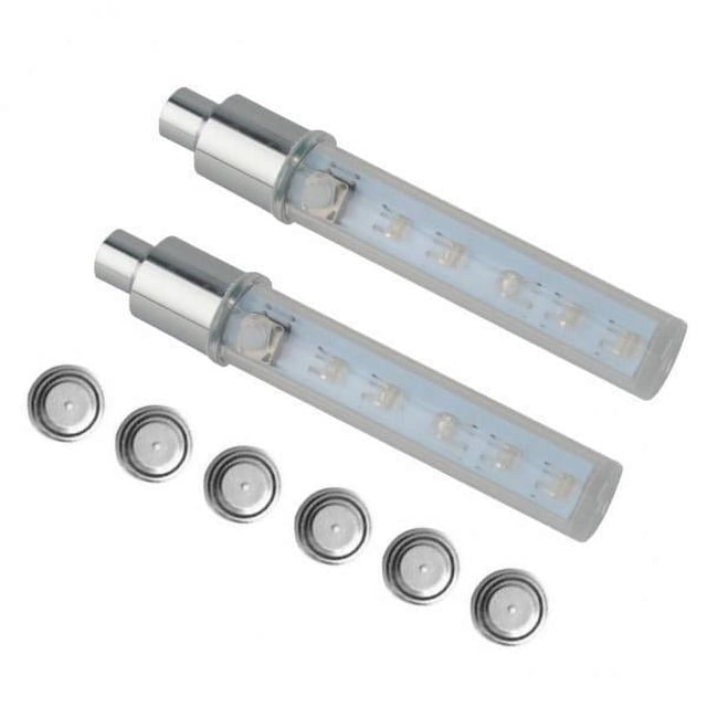 5x 2 uds Led Flash válvula de rueda de neumático para bicicleta motocicleta rueda radios luz neumático luces lámpara bombilla accesorios de coche 5 piezas