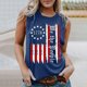 thumbnail image 2 of Camiseta sin mangas con estampado para mujer, blusa sin mangas con gráfico divertido para playa de verano para niñas adultas Fridja gh4011, 2 of 5