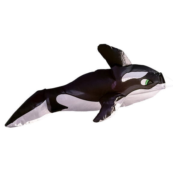 In the Breeze 5231 — Orca Big Breeze Windsock™ — Large, 3D Beach Windsock for Yards, Gardens, Patios