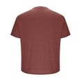 thumbnail image 5 of JXMVOJ Men's Summer Casual Sports T-Shirt Fashion Solid Color Blouse Short-Sleeve V-Neck Pullover Shirt Fitness and Outdoor Stretch Tight Soft Tops, 5 of 6